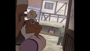 Cyberboi: Annie transando em beco escuro e sujo da cidade